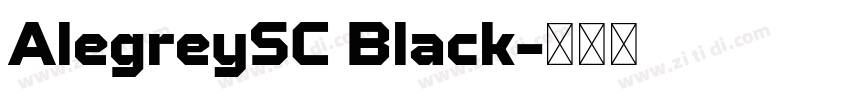 AlegreySC Black字体转换